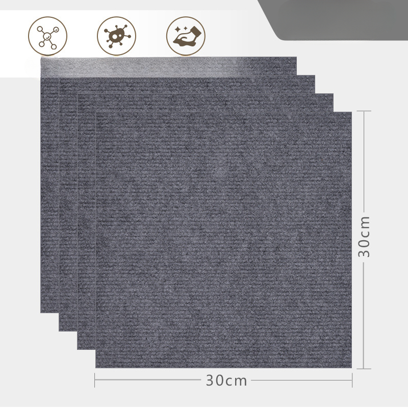 Commercial Carpet Mosaic Block Large Area Conference Room Billiard Room Living Room Bedroom Cement Floor Direct Paving