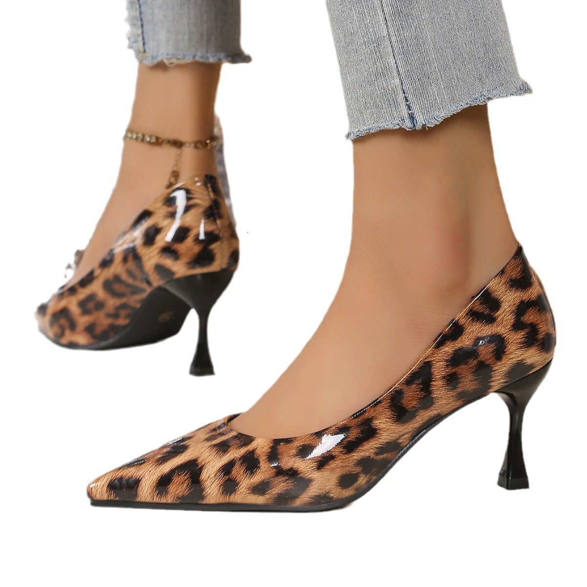 2025 Spring and Autumn New High Heels Women's 8cm Small Heels French Thin Heels Sexy Style Design Single Shoes