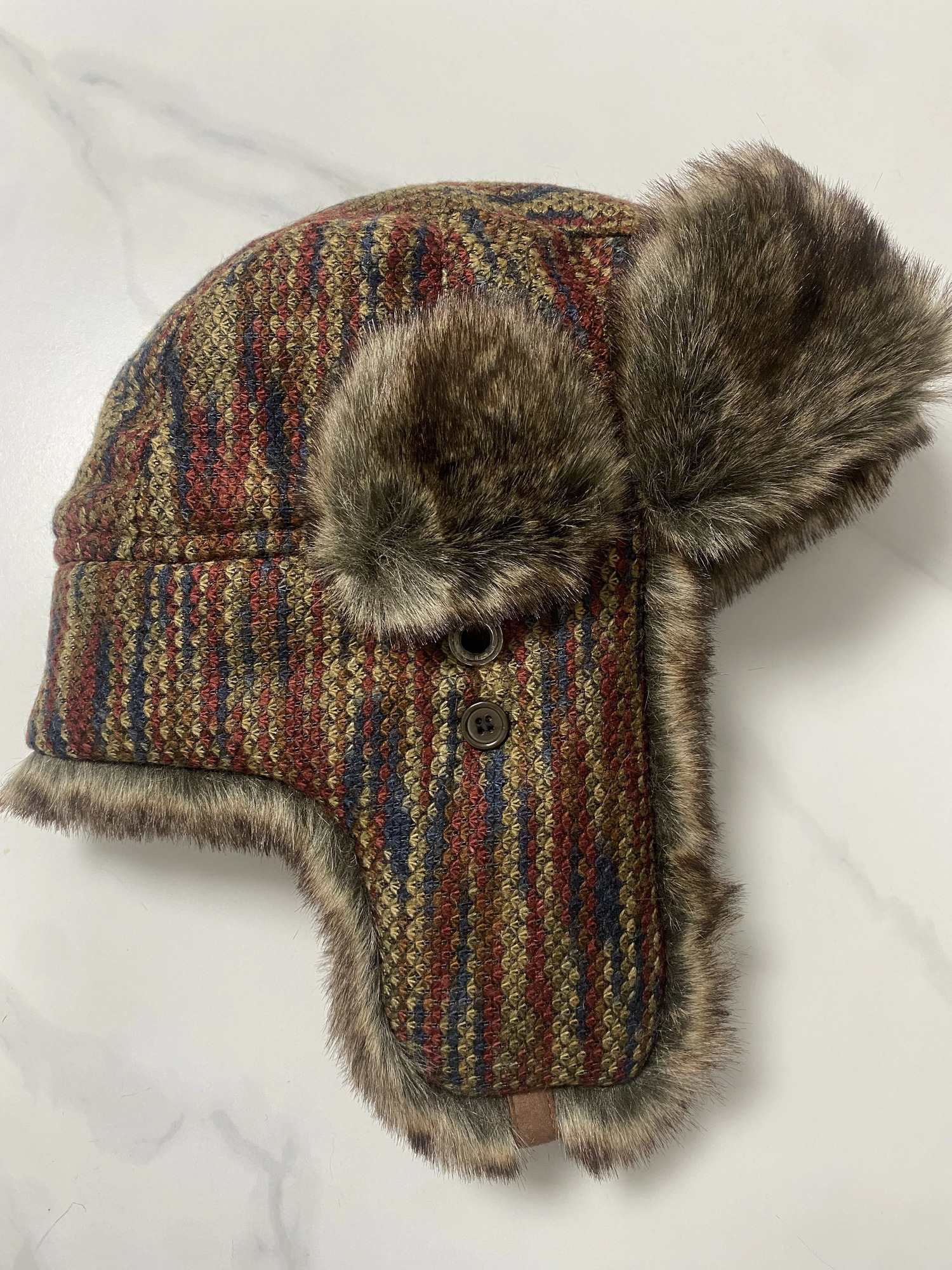 Super warm Autumn Winter Mens Korean Style Trend Lei Feng Hat Winter Ski Hat Earrings Winter Cotton Hat TB3716 241220
