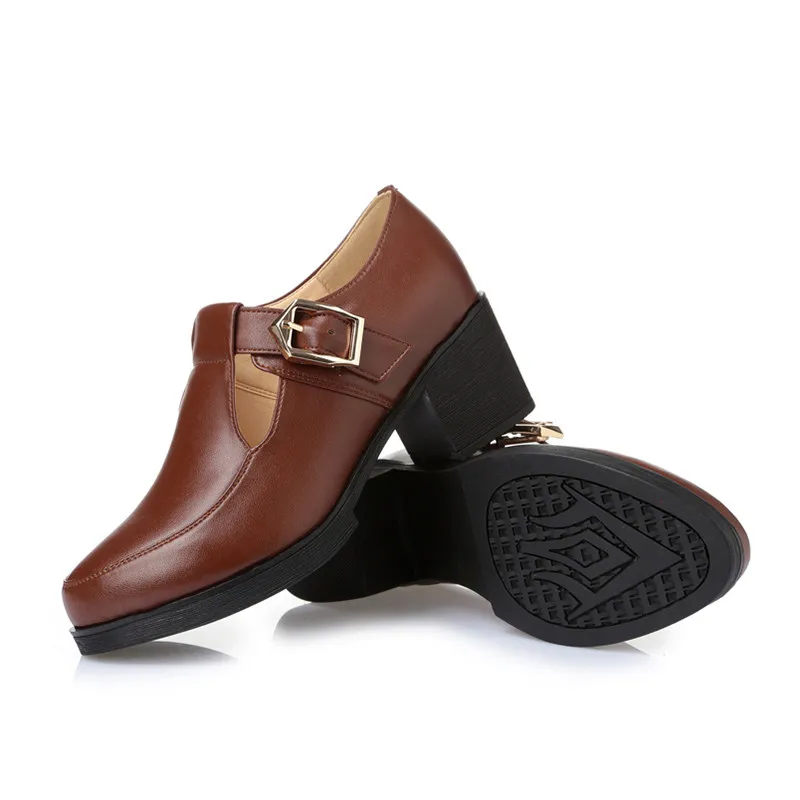 Genuine Leather Women Shoes Puls Size Female Autumn Shallow Mouth Shoes Casual Cowhide Shoes