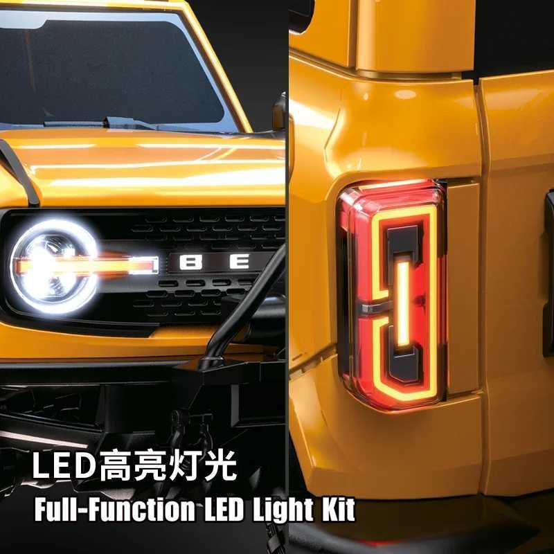 RC Crler 1/10 Rc Car 4WD RTR HB R1001 with LED 2.4G Electric Remote Control Rock Buggy Off-road Vehicle Rc for AdultsXJ241221