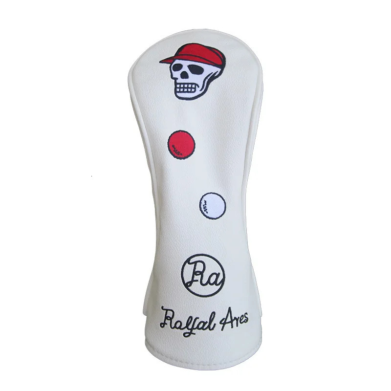 Cartoon skull Cap golf club Headcovers Covers For Driver Fairway Woods Clubs Set Heads PU Leather Waterproof Unisex Simple 241220
