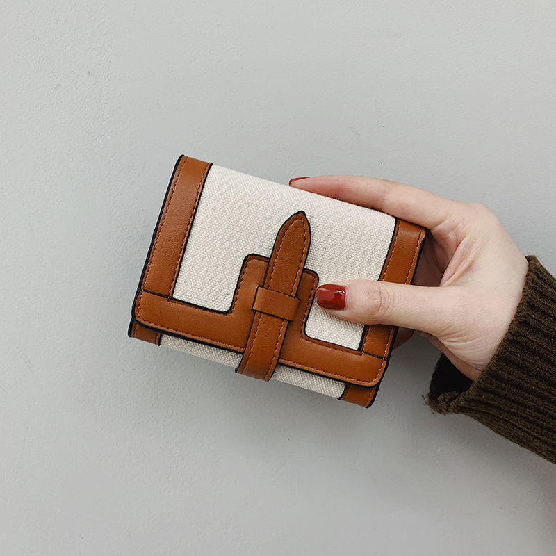 Free shipping 2025 designer Wallets Card square bag wallet canvas Multiple card slots large capacity handbag