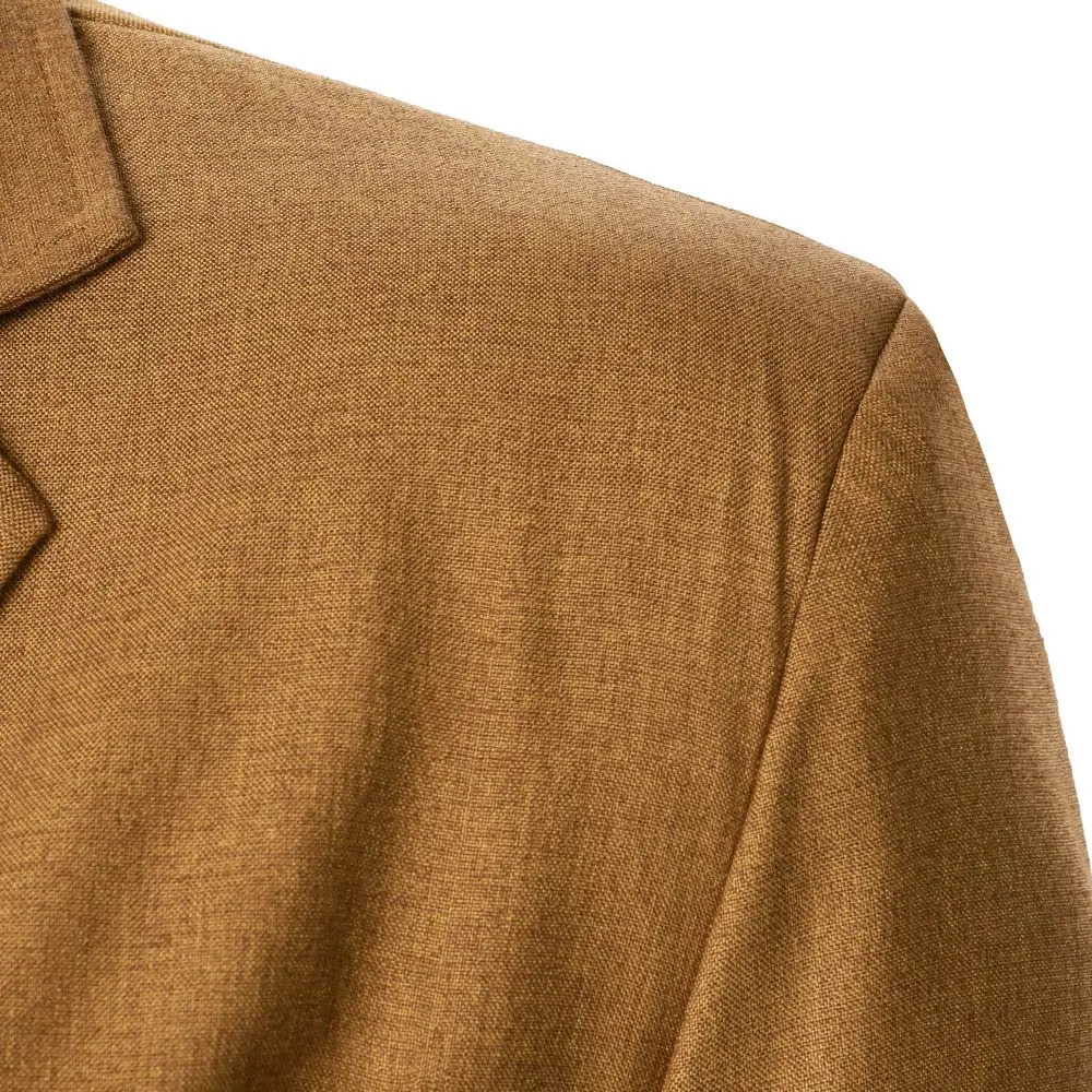 Mens Suit Jacket Solid Color Pockets Mens Top Business Casual Style Mens Wear Wedding Dinner Party Work Pub Prom Mens Coat 241220