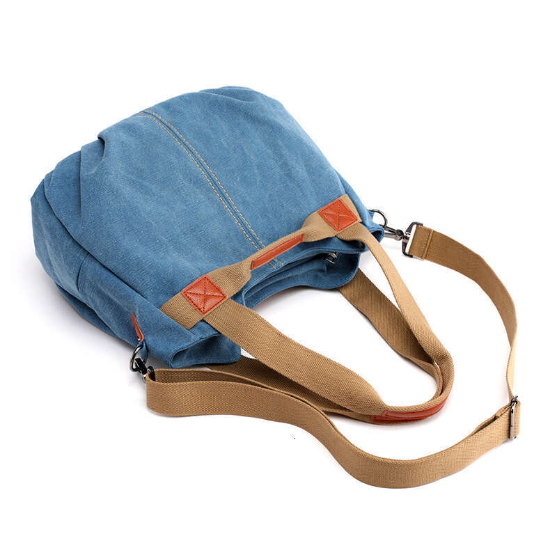 2019 Trendy Single Shoulder Crossbody Large Capacity Fashion Handbag Simple and Versatile Canvas Women's Bag