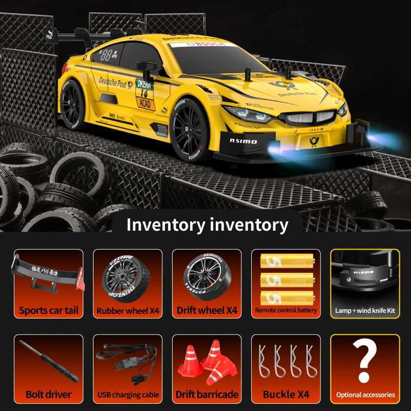 KBDFA New Half-scale Four-wheel Drive Remote Control Car 4*4 Drive 30km High Speed Drift 2.4G CVT RC Car Toy Boy Toys GiftsXJ241221
