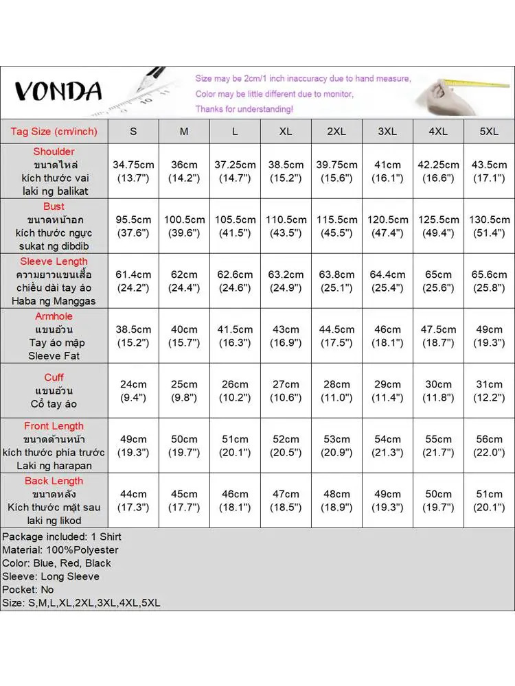 Plus Size VONDA Women Blouse High Neck Hollow Out Blusas Casual Long Lantern Sleeve Print American Style Fashion Sexy Tops 241218