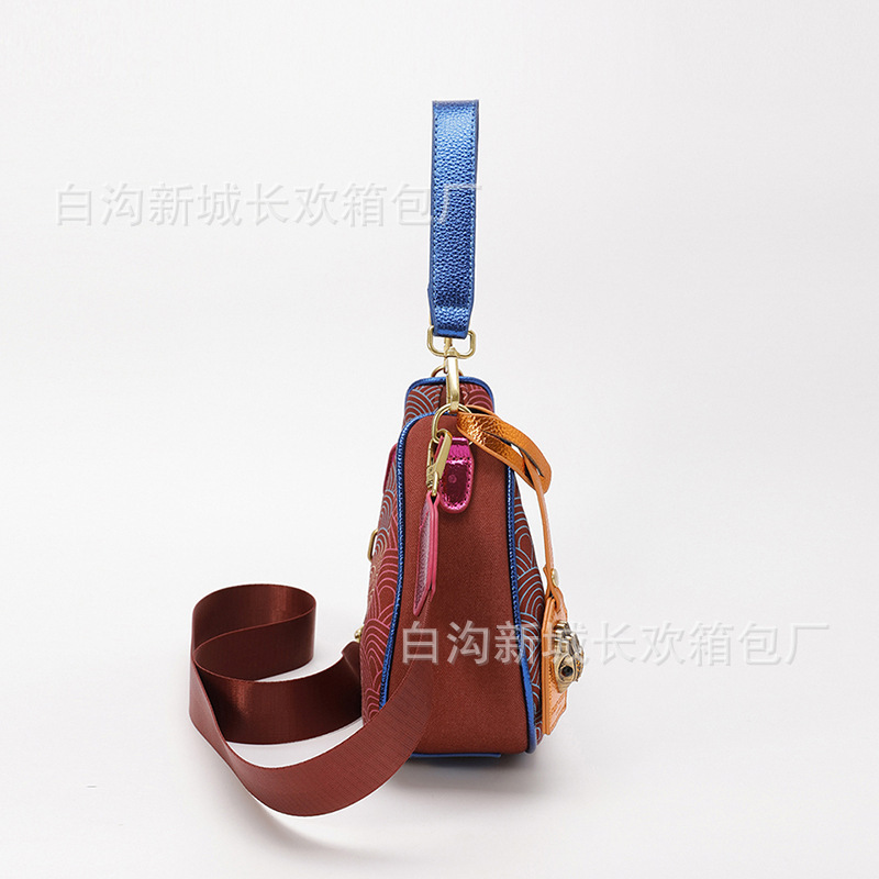 Bag 2025 Women's Bags, Niche, High-End, Personalized Gradient Color, Single Shoulder, Underarm Bag, Dumpling Bag