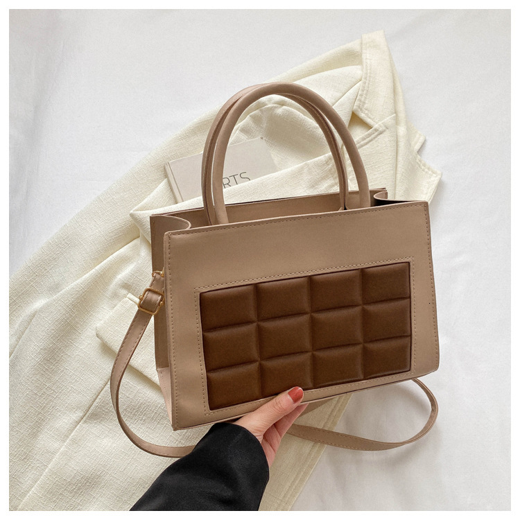 New Designer Personalized Fashionable Plaid Women's Handbag, High-quality Single Shoulder Diagonal Cross Handbag