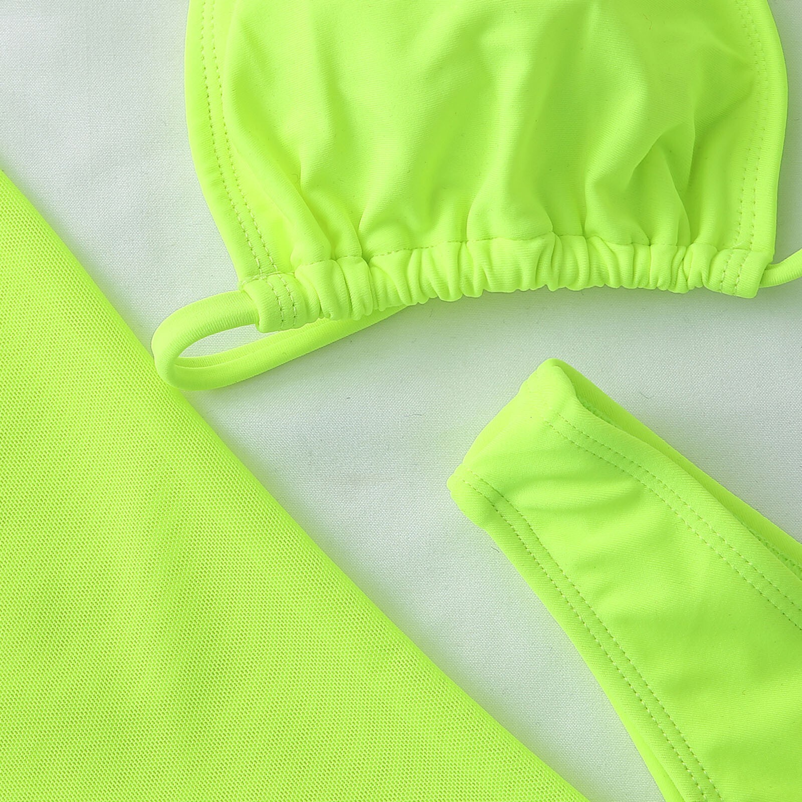 Sexy Solid Bikini Designer Swimsuit And Beach Cover Three Piece Women's Swimsuit