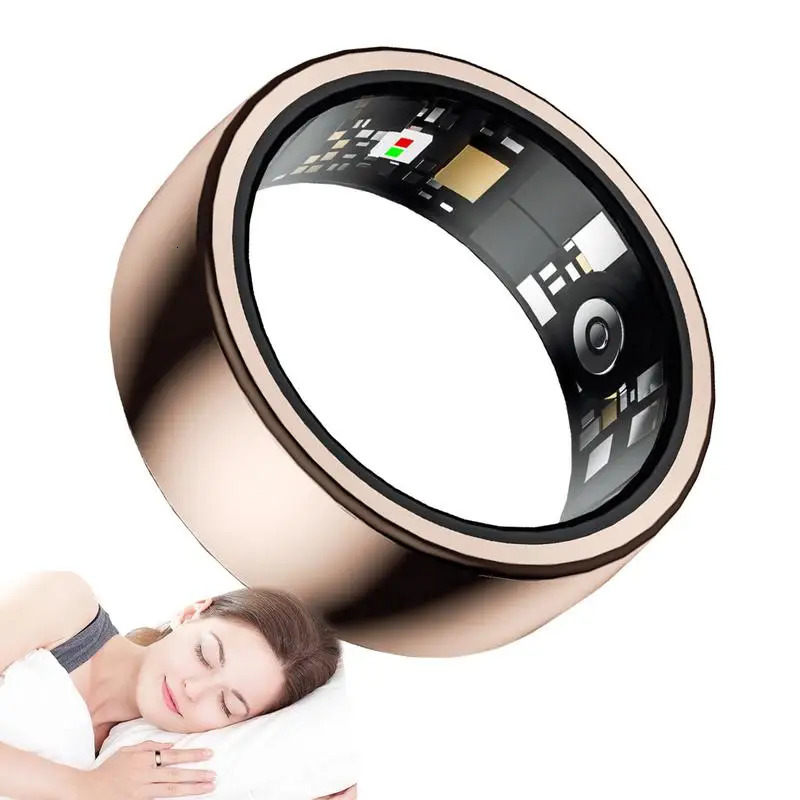 Portable Smart Ring Heart Rate Health Monitor IP68 Waterproof Multi Sport Modes Blood Oxygen Tracker For Men Women 241220