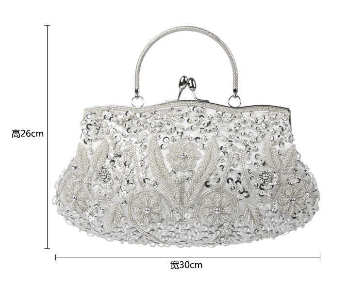Rare Handmade Bag Pearl Embroidered Dress Bag Clutch Bag Dinner Bag Multicolor Available Womens Tote Bags 240920