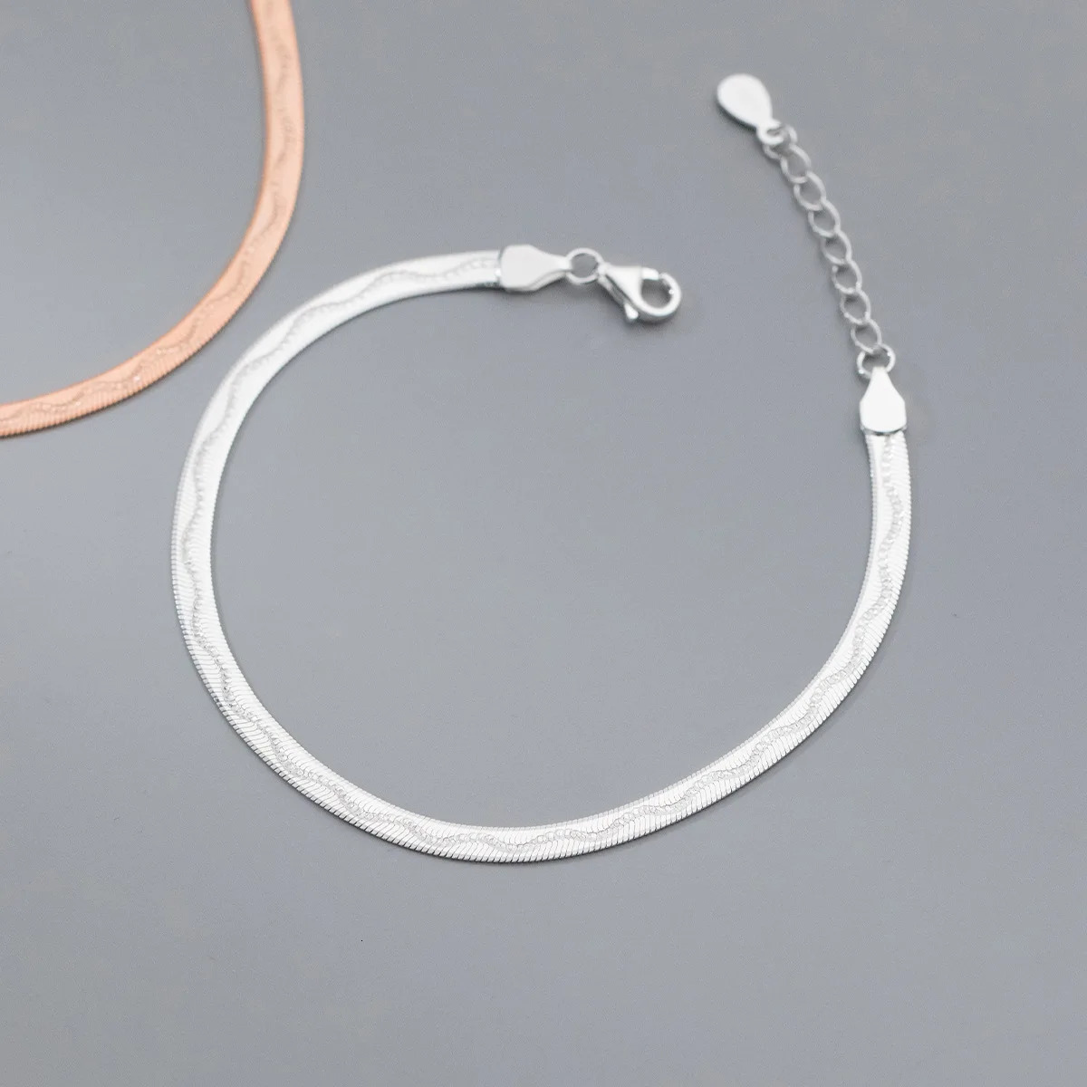 MIQIAO Bracelet For Women 925 Silver Jewelry Female Trend Fine Chains On Hand 925 Sterling Silver Rose Gold Plated 241220