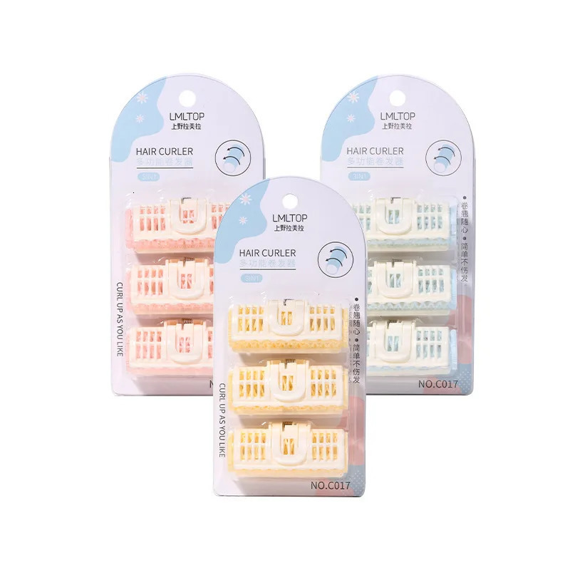 Latin Curl Bobby pin Three plastic rollers Hair tools Hair rollers 241220