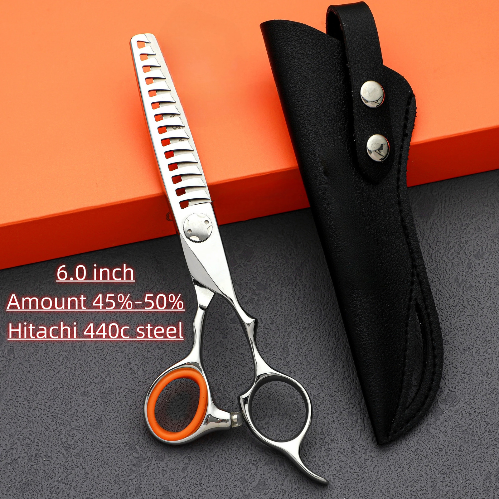 6.0 inch Professional hiar thinning shearsHitachi 440C steel hairdressing scissorsHigh-end thinning tools hair cutting shears 241220