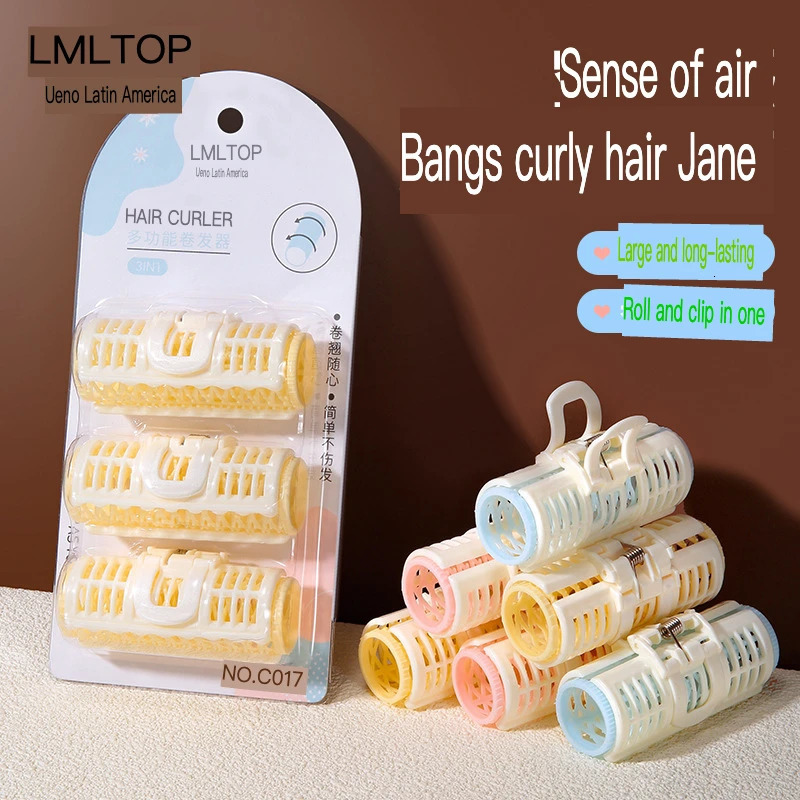 Latin Curl Bobby pin Three plastic rollers Hair tools Hair rollers 241220