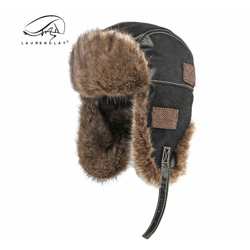 Northeast hat mens winter earmuffs thunder wind hat leather outdoor riding motorcycle earmuffs protective lead hat for women 241220