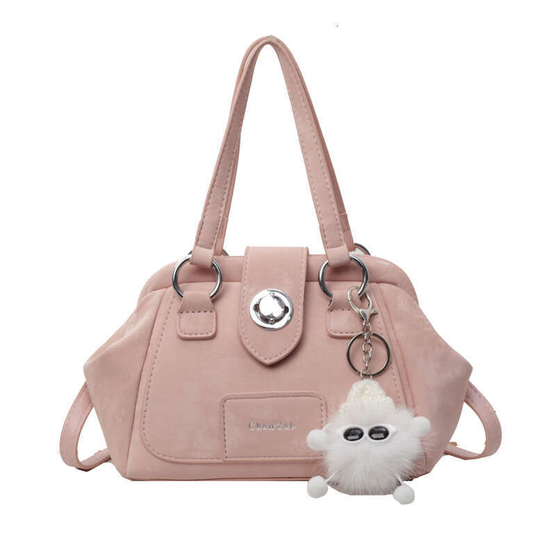 Small niche design shoulder solid color crossbody bag, women's spring new fashion handbag, texture
