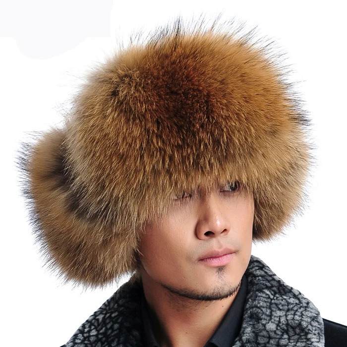 Real silver fox fur hat sheepskin hat sheepskin hat fur hat high-quality genuine leather 241220