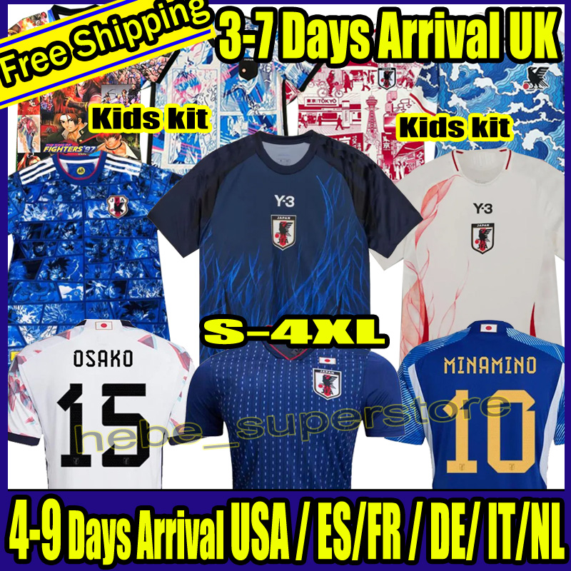 S-4XL JapanS 2024 2025 Soccer Jersey home away MINAMINO OSAKO NAGATOMO YOSHIDA HARAGUCHI ATOM 2026 Japanese 24 25 child Football Shirt HONDA men set kids ki...