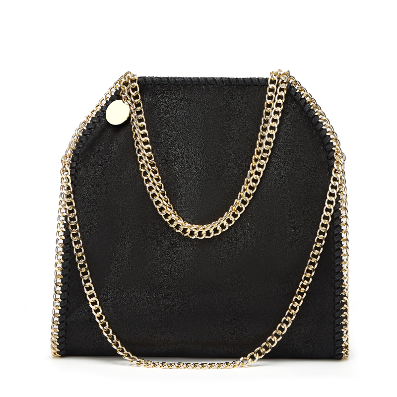 Chain For Women Shoulder Crossbody Brand Casual Ladies Solid Color Wild Handbag Clutch Bags Messenger Bag