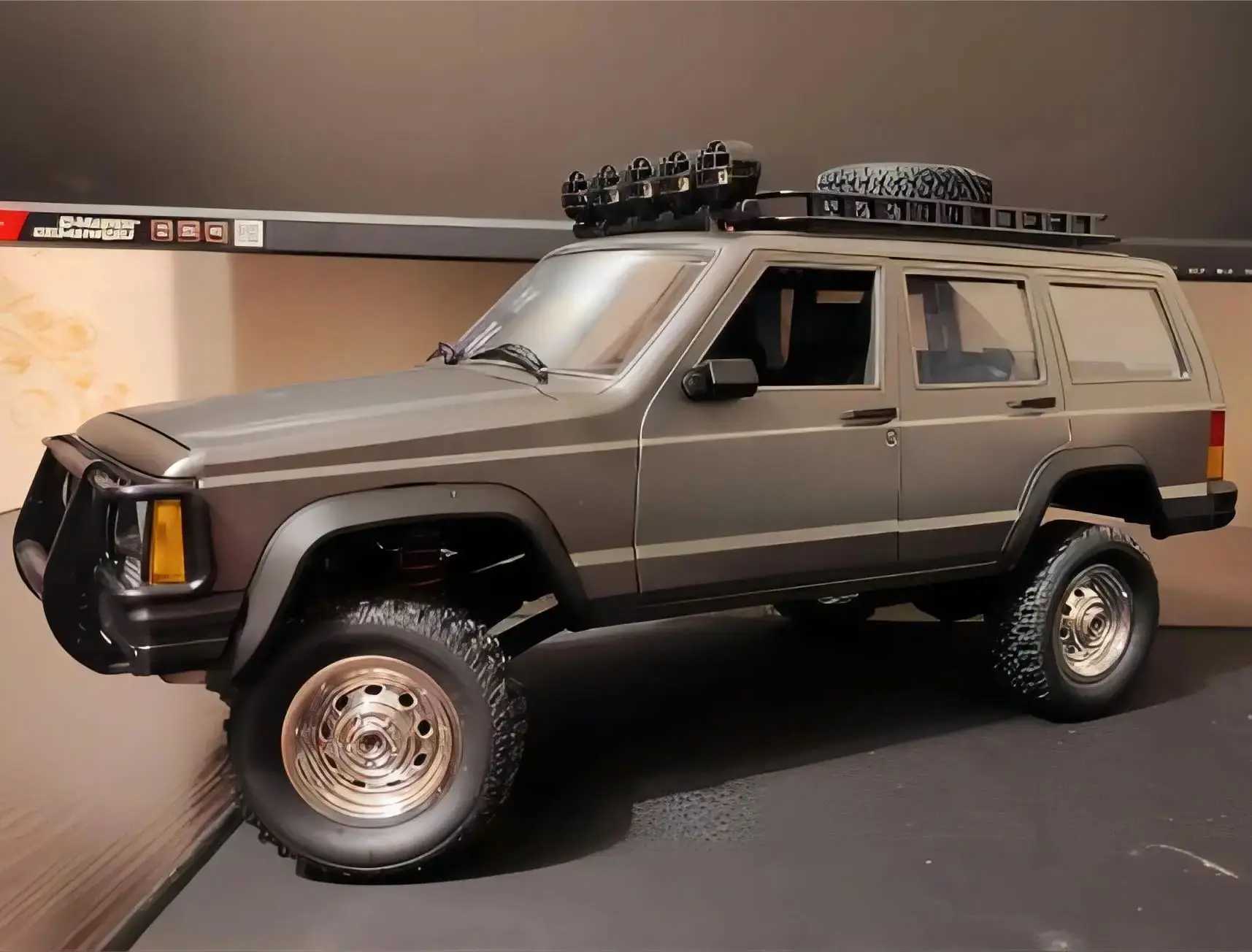 MN78 1 12 Full Scale RC CAR Cherokee 213 four-wheel Drive Climbing Car RC Remote Controlled Toy Model for Kids giftsXJ241221