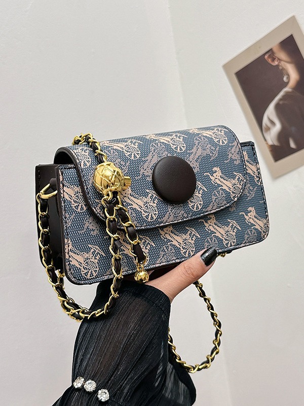 2025 Designer Free shipping new 3 Single Shoulder Bag for Women Handheld printed wide shoulder chain diagonal cross bag