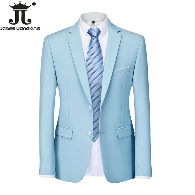 13 Color S6XL Male Blazer Solid Classic Formal Business Mens Suit Jacket Groom Groomsmen Wedding Dress Party Social Coat 241218
