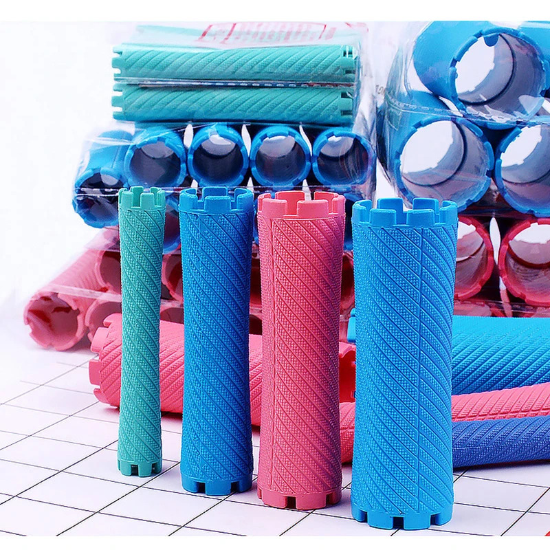 3 Packs/set 30mm Hair Perm Rods with Rubber Bands Kit Cold Permanent Bar Plastic Curlers Rollers Set Wave Fluffy Corn 1507 241220