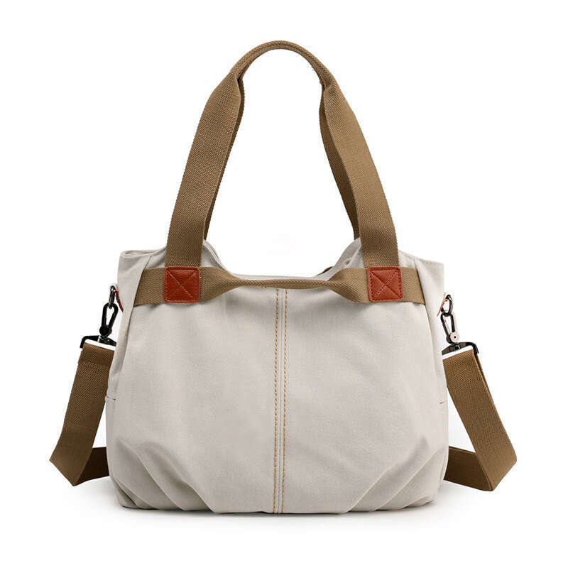 2019 Trendy Single Shoulder Crossbody Large Capacity Fashion Handbag Simple and Versatile Canvas Women's Bag