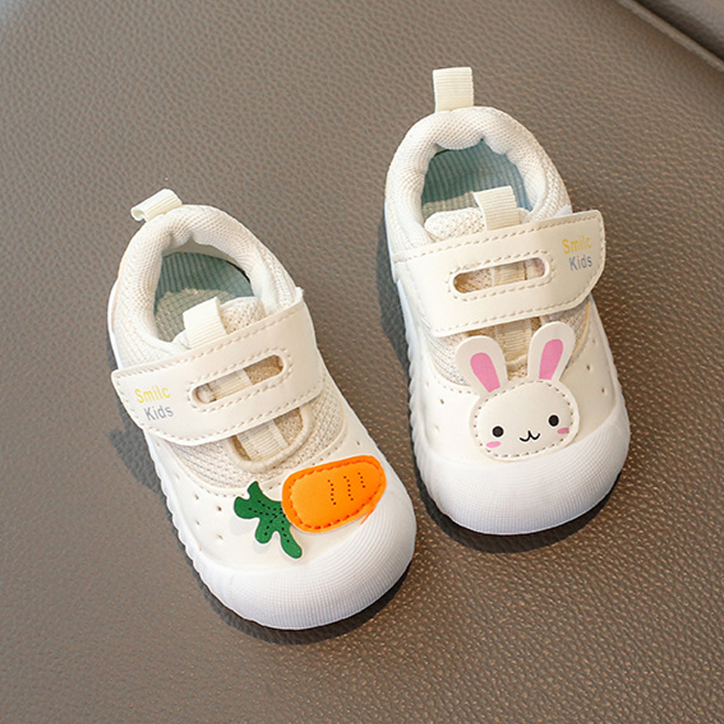 Kids Walking Shoes With Rabbit Carrot Non Slip Soft Sole Spring Autumn Toddler Happysteps Outdoor Infant Casual Sneakers Shoes Sizes US1C-US10C