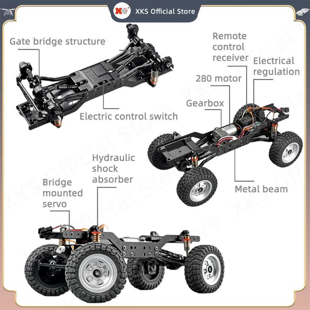 MN168 RC Car 1 12 Full Scale RTR Version MN Model 2.4G 4WD 280 Motor Proportional Off-Road RC Remote Control Car for Boys GiftsXJ241221