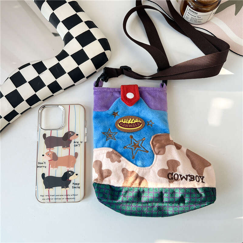 Fury for Women 2024 New Plush Shoes Small Single Shoulder Crossbody Fashionable and Cute Shoe Bag