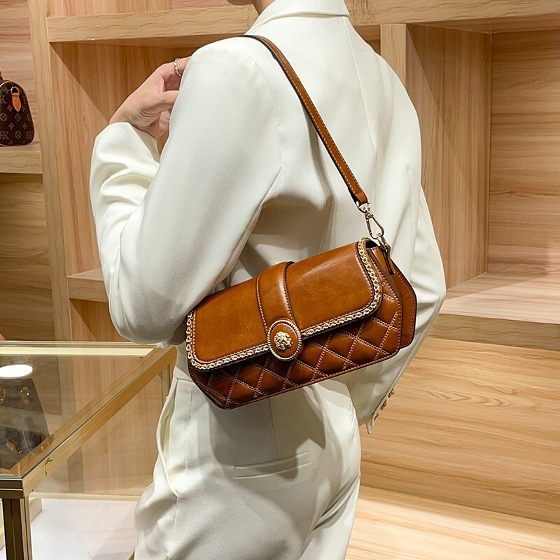 Women s handbag new French stick armpit premium texture autumn and winter retro shoulder crossbody chain bag bag