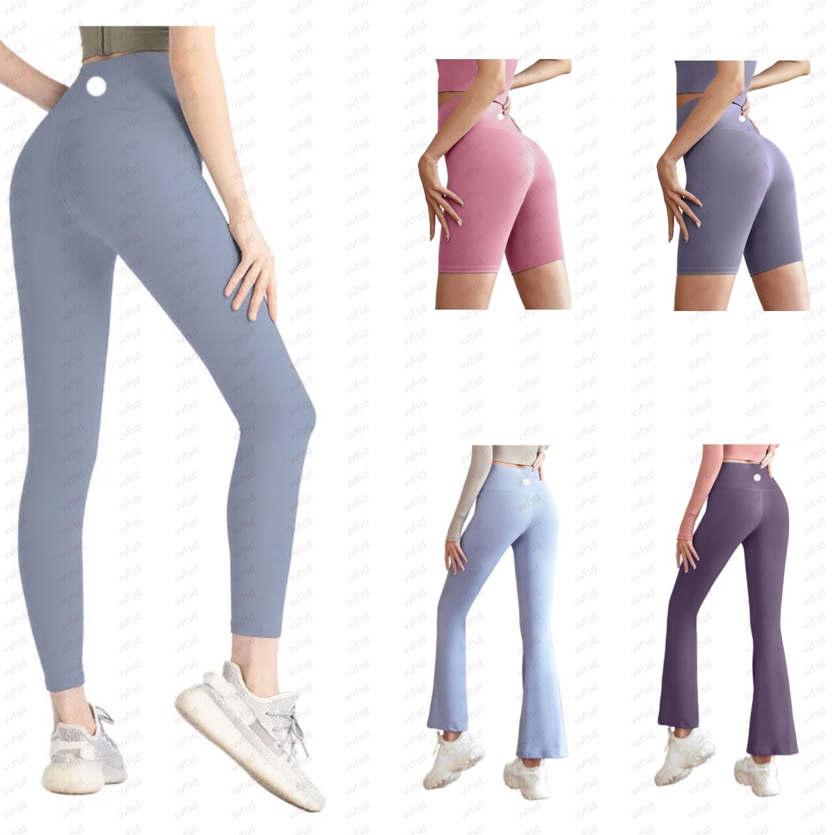 2025 5A top Lycra fabric Leggings Women yoga pants High Waist Sports Gym Wear Elastic Fitness Lady Outdoor Sports Trousers Leggings short luluity lemonlies pant