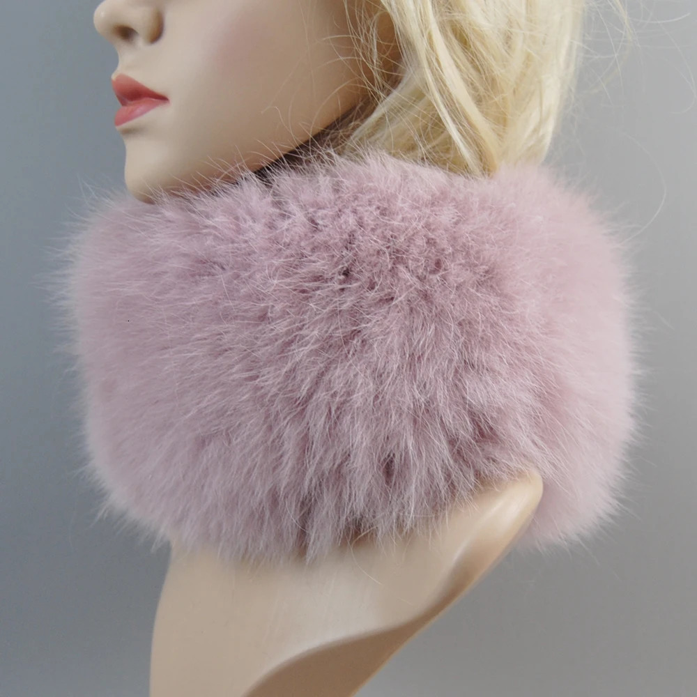 Neck Warmer Good Elastic 100% Natural Fur Mufflers Real Fox Fur Scarf Fur Headband Women Winter Ring Fox Fur Scarves 241220