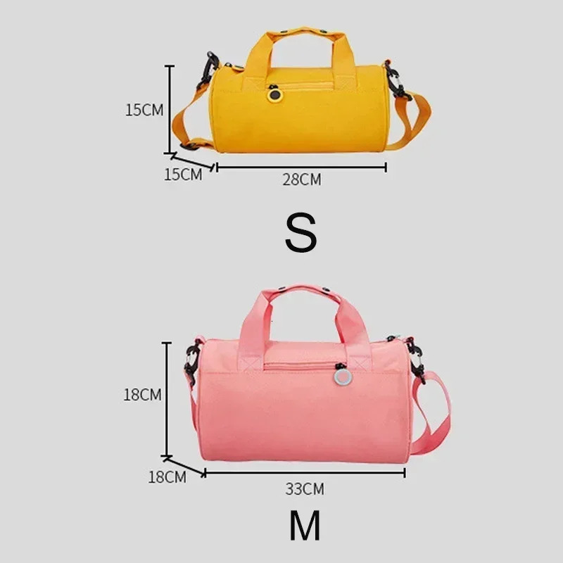 Lightweight fitness bag one shoulder travel sports for girls dance for weekends nylon for children swimming handbag fitness yoga storage bag 241220