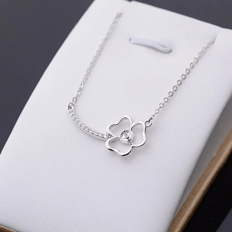 QIAOBEIGE DIY accessories exquisite S925 sterling silver pearl pendant pearl necklace pendant Korean 45cm 18inches 241220