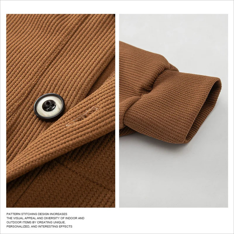 Big 6xl 7xl 8xl 140kg Men Cotton Cardigan Jacket Mens Casual Loose Oversized Coat Button Up Spring Autumn Plussized 241217