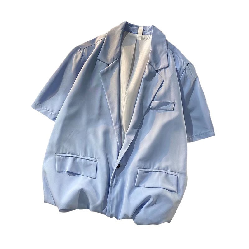 Men's K754 High-End Double-Breasted Suit with Trendy Casual Jacket Detail
