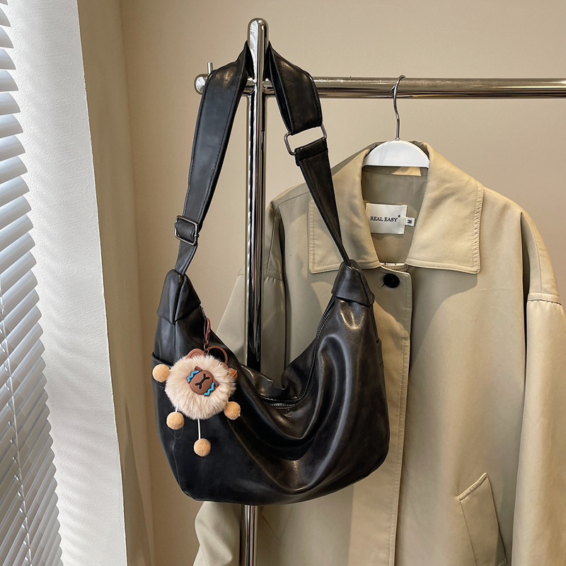 Bag Autumn Winter Texture Large Capacity Solid Color Dumpling For Women 2024 New Fashionable And Casual Versatile Single Shoulder Crossbody Bag