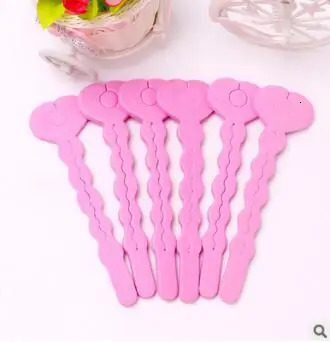 6Set/Lot DIY Pink Auto-Stick Sleeping Beauty Magic Rollers No Hurt Sponge Hair Curlers Care Styling Tools Accessories HA050 241220