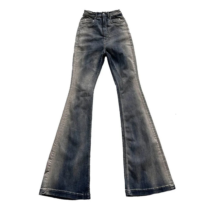 FEWQ Niche Men Jeans Wash Gradient Floor Mop Casual Trend Vintage Korean Fashion Flared Pants High Street 24X1639 241219
