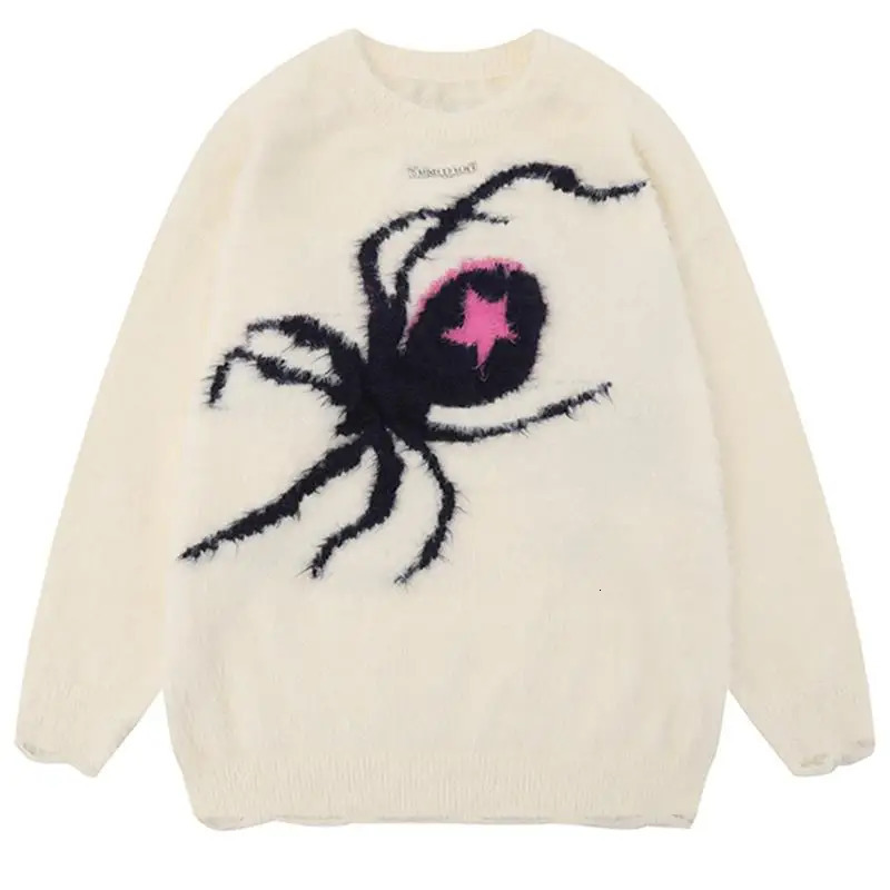Mohair Spider Sweater Men Knitwear Womens Winter Butterfly Ugly Sweater Pullovers Male Jumpers Harajuku Y2k Vintage Knit 241220