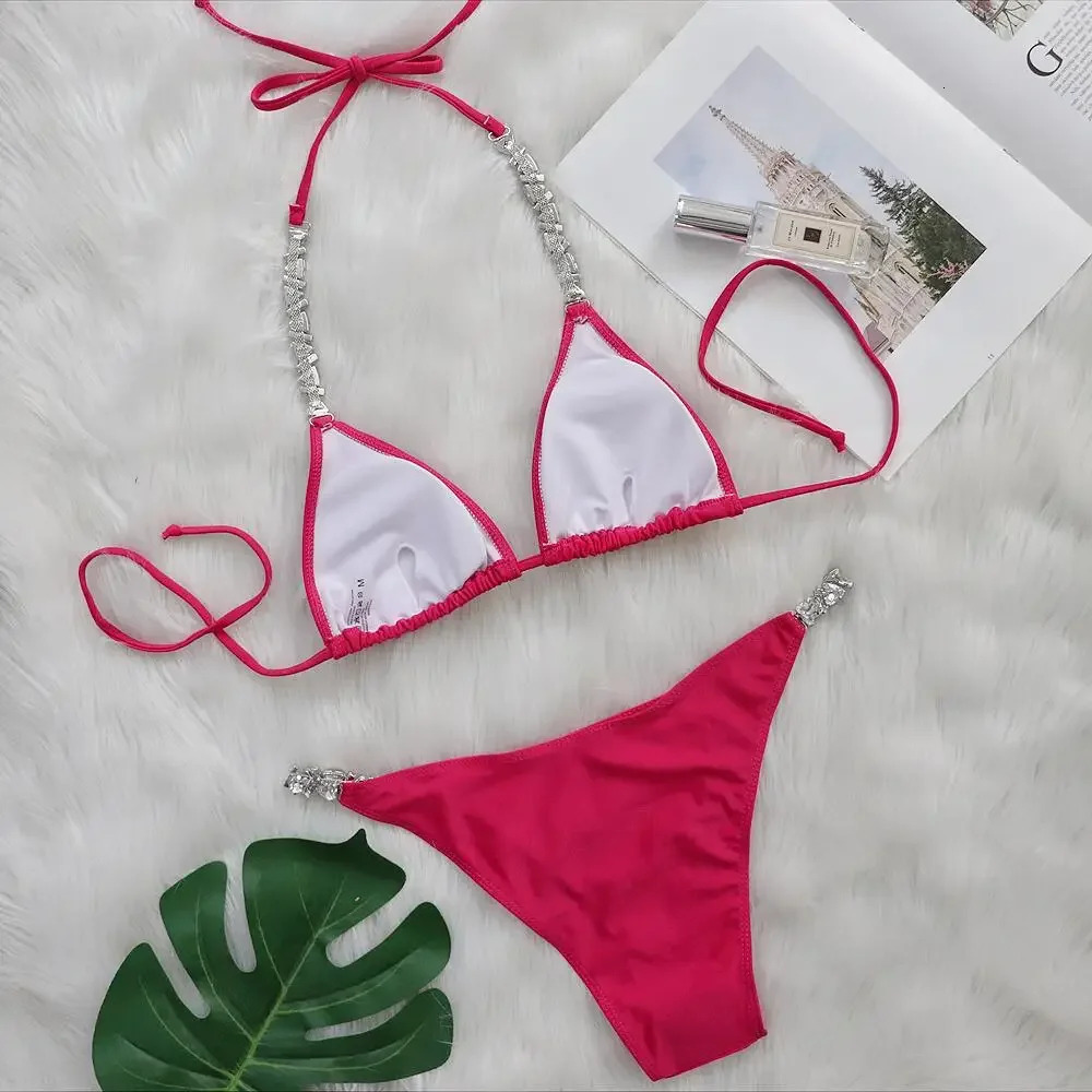 Sexy Bikini Women's Swimsuit Designer Pink Swimsuit Brazilian Swimsuit