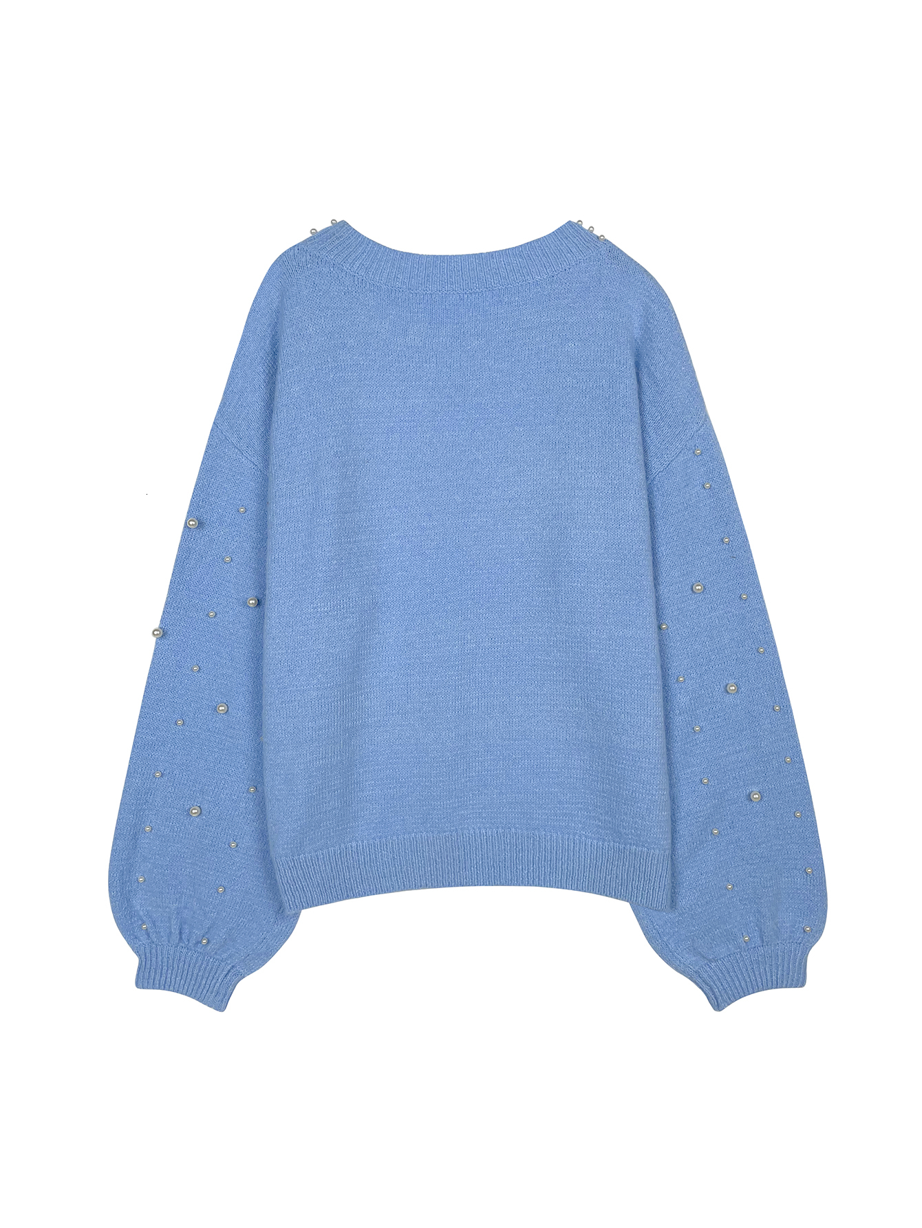 European And American New Pearl Pullover Loose Women's Sweater