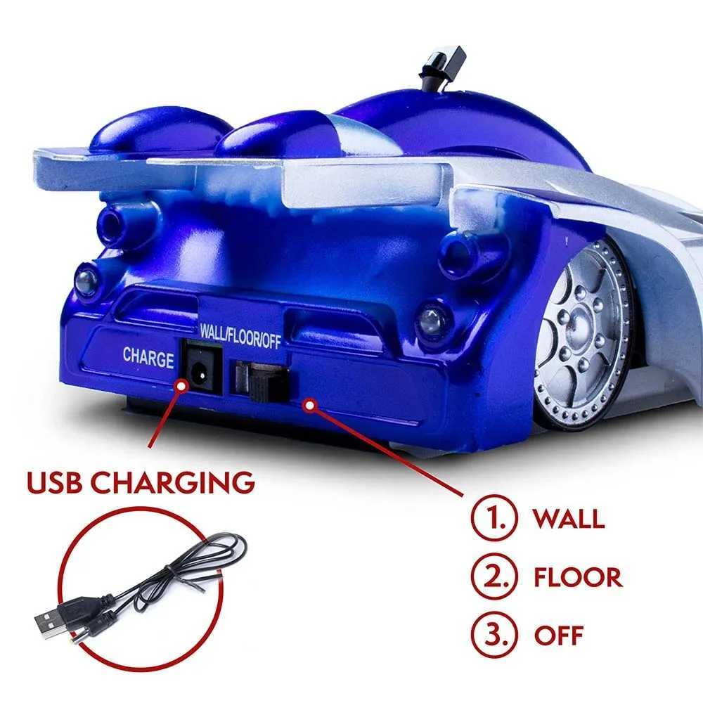Free shipping Electric RC Wall Climbing Remote Control 360 Rotating Anti i Stunt Car Climber Auto Vehicle Toys for Kids Gifts