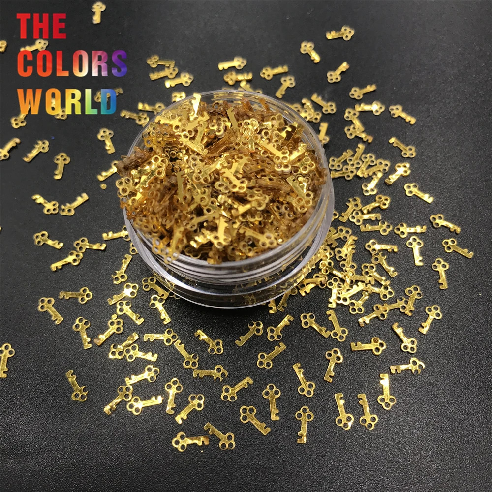 Scissors and Key Shape Sequins Nails Glitter Nail Art Decoration Body Art Face Paint Makeup Tumblers Craft Accessoires Festival 241220