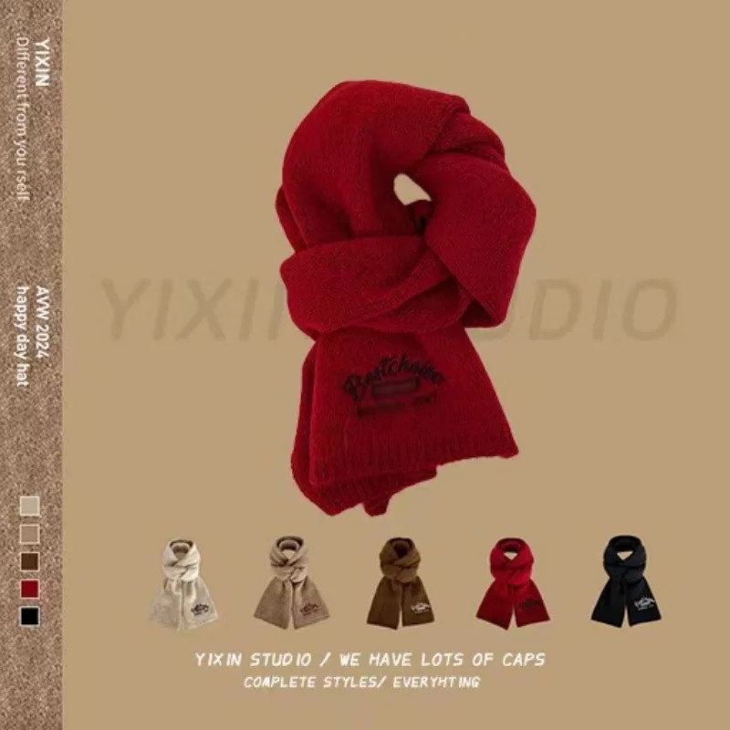 Autumn and winter womens autumn and winter cashmere fashion multi-functional shawl thick warm scarf 241220