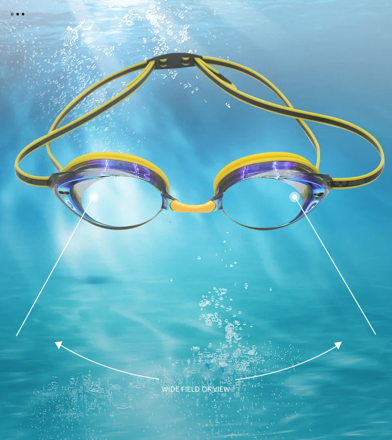 Arena swimming goggles for men and women professional anti fog and UV protective glasses waterproof and leak proof adjustable silicone glasses 241220